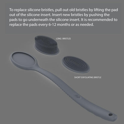Replacement Pads (Silicone Bristles Long Handle Scrubber)