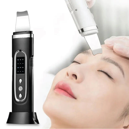 Ultrasonic Cleanser Skin Scrubber Face Spatula, Skin Spatula Pore Cleaner Blackhead Remover Tools for Facial Deep Cleansing, Skin Exfoliating Tool